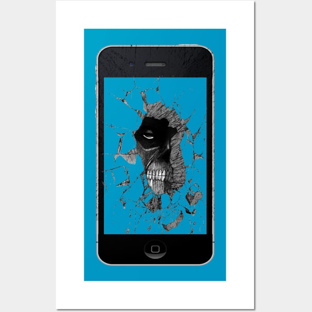 spooky phone Wall Art by Snapdragon